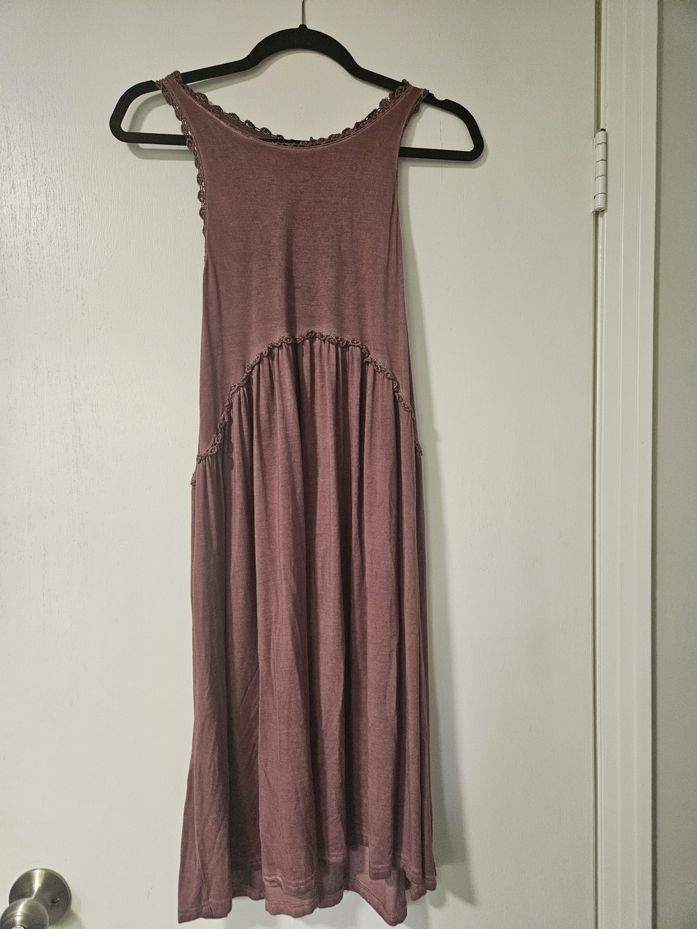 POL Beckah Mauve Boho Boutique Dress Women’s Size Large Flowy Cottagecore